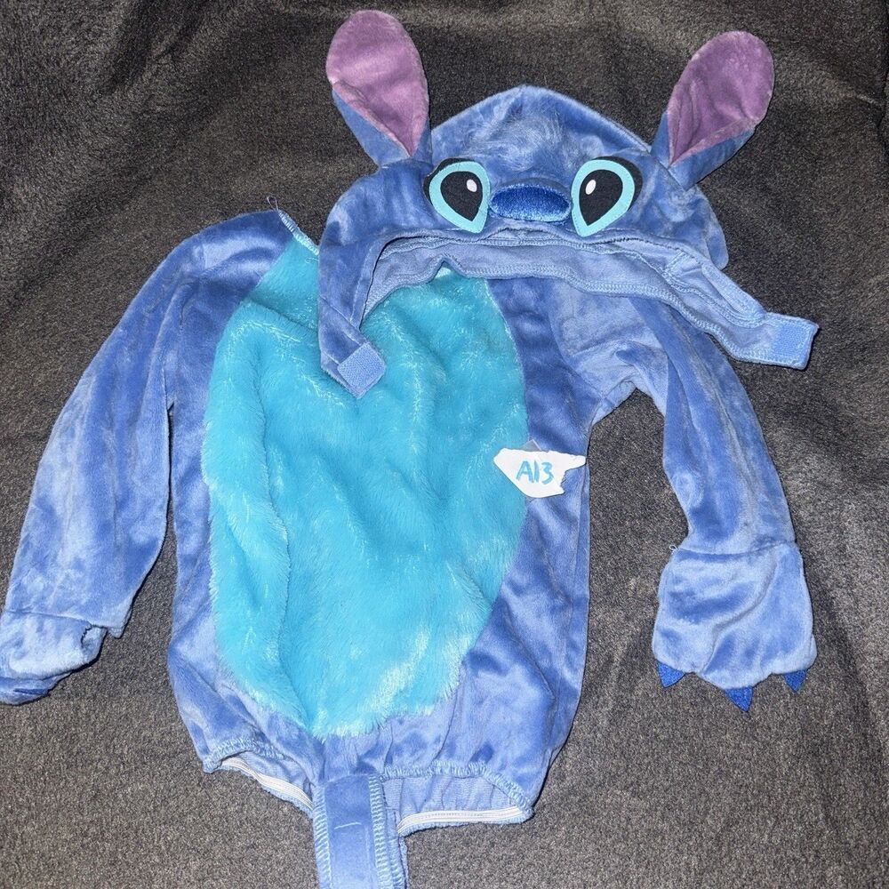 Disney Baby Boys Costume 12-18 Months Blue Stitch Halloween Dress Up